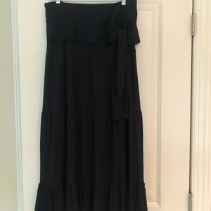 Silky rayon crepe maxi skirt. Worn once